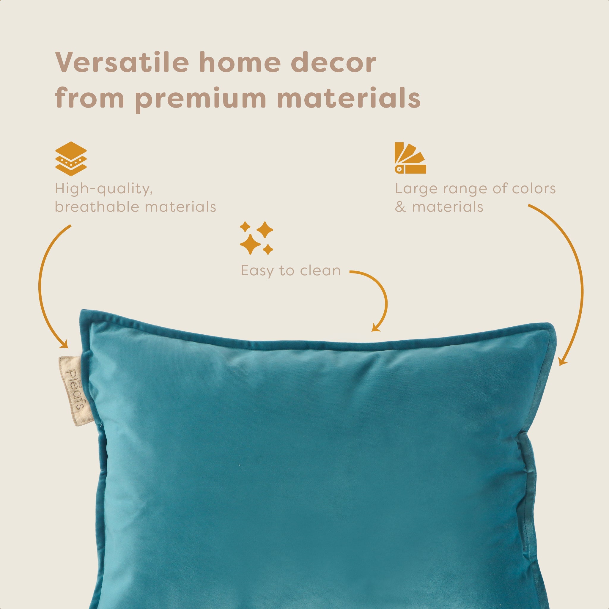 Pleafs® Sierkussen Plush 45x60cm Wedgewood
