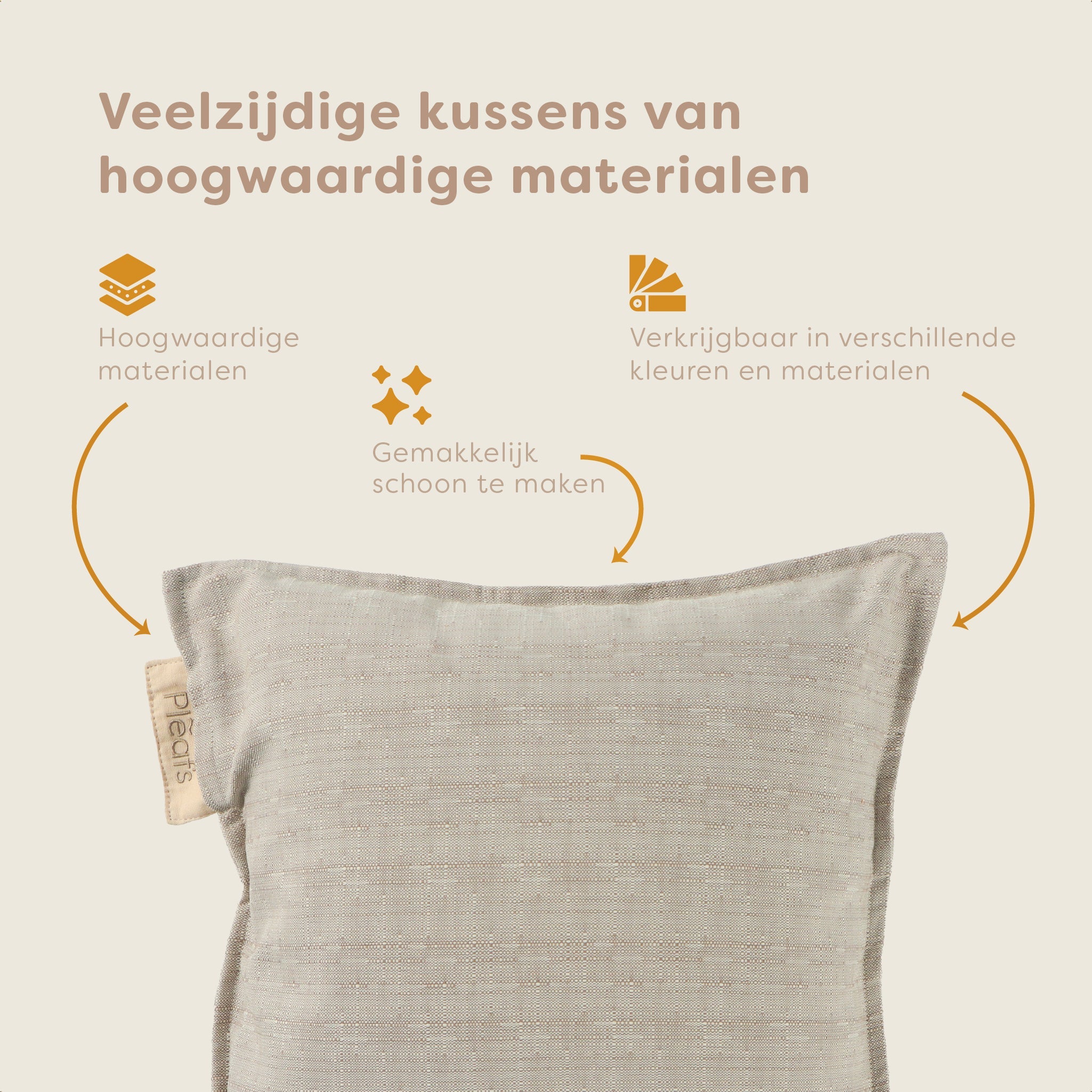 Pleafs® Sierkussen Outdoor 45x45cm Grullo