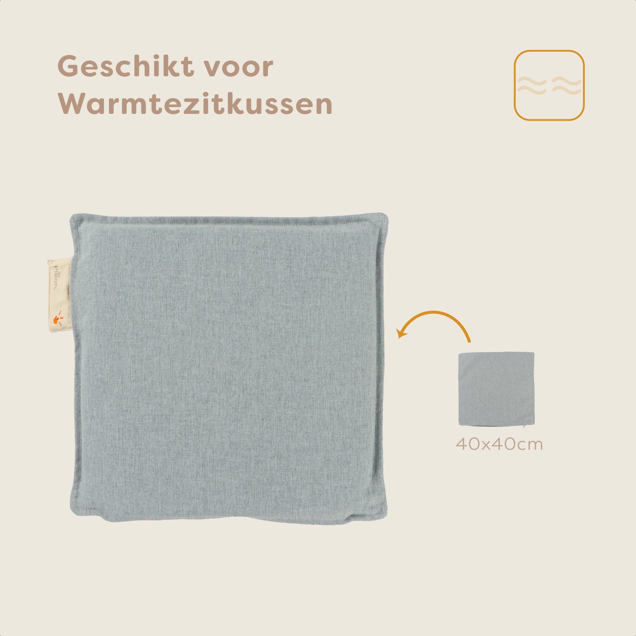 Pleafs® Hoes Outdoor 40x40cm Spanich Grey