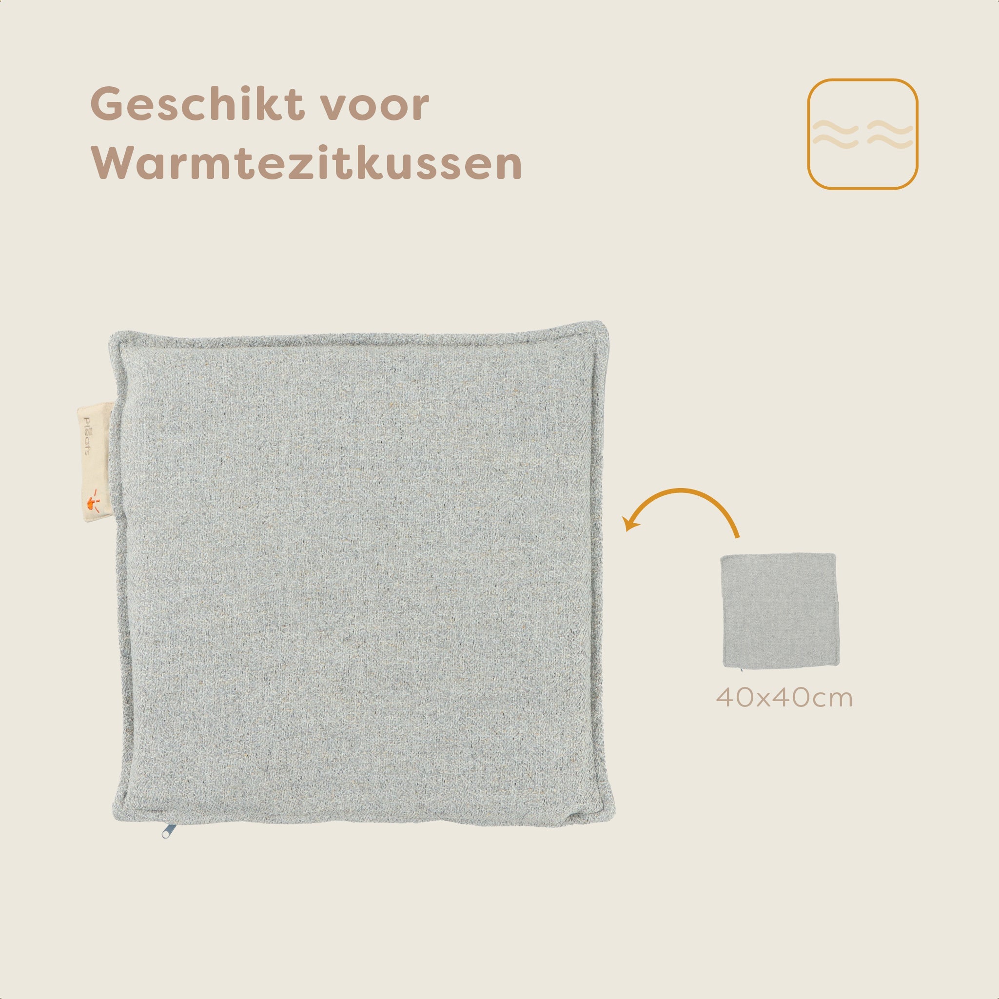 Pleafs® Hoes Nomad 40x40cm Close Knit