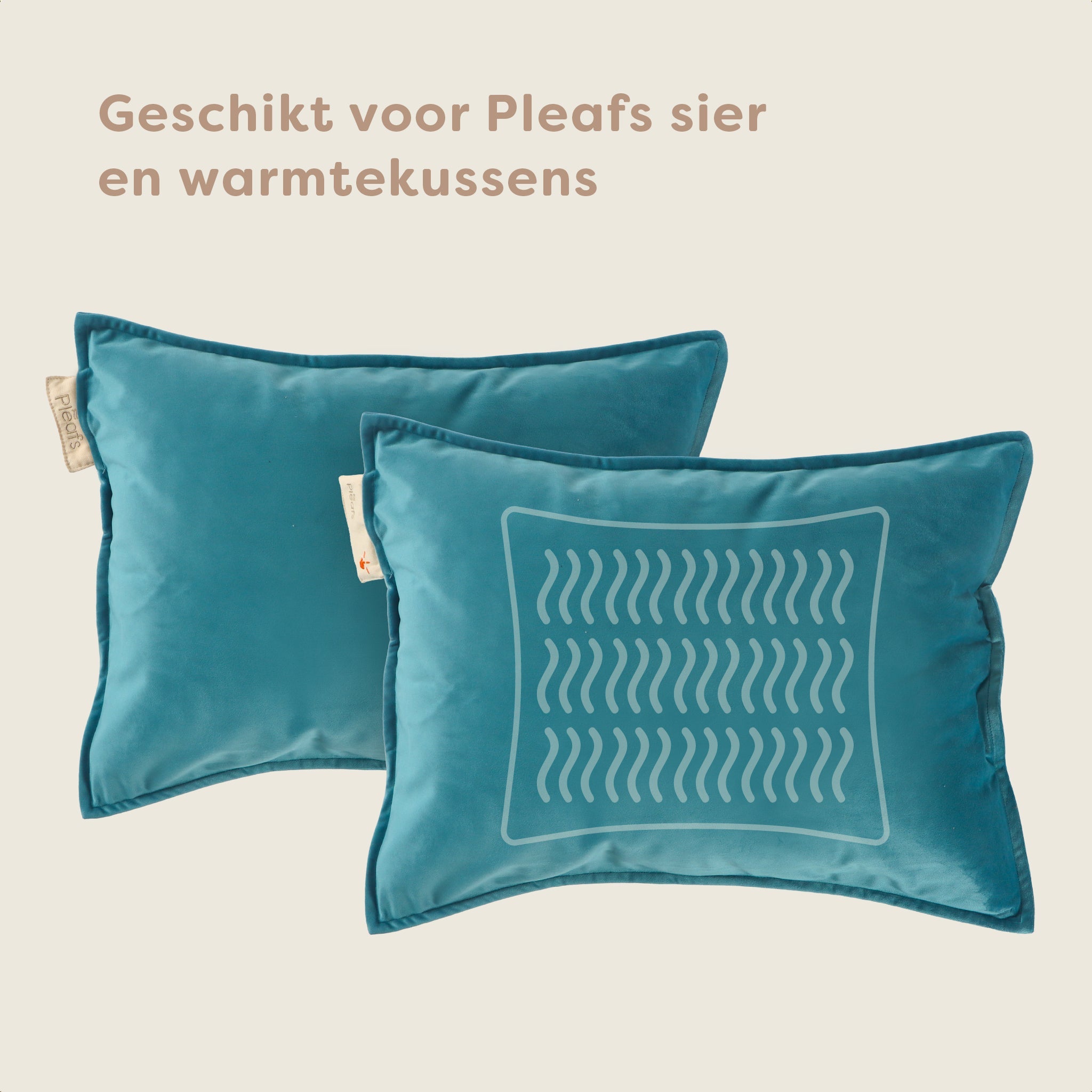 Pleafs® Hoes Plush 45x60cm Wedgewood