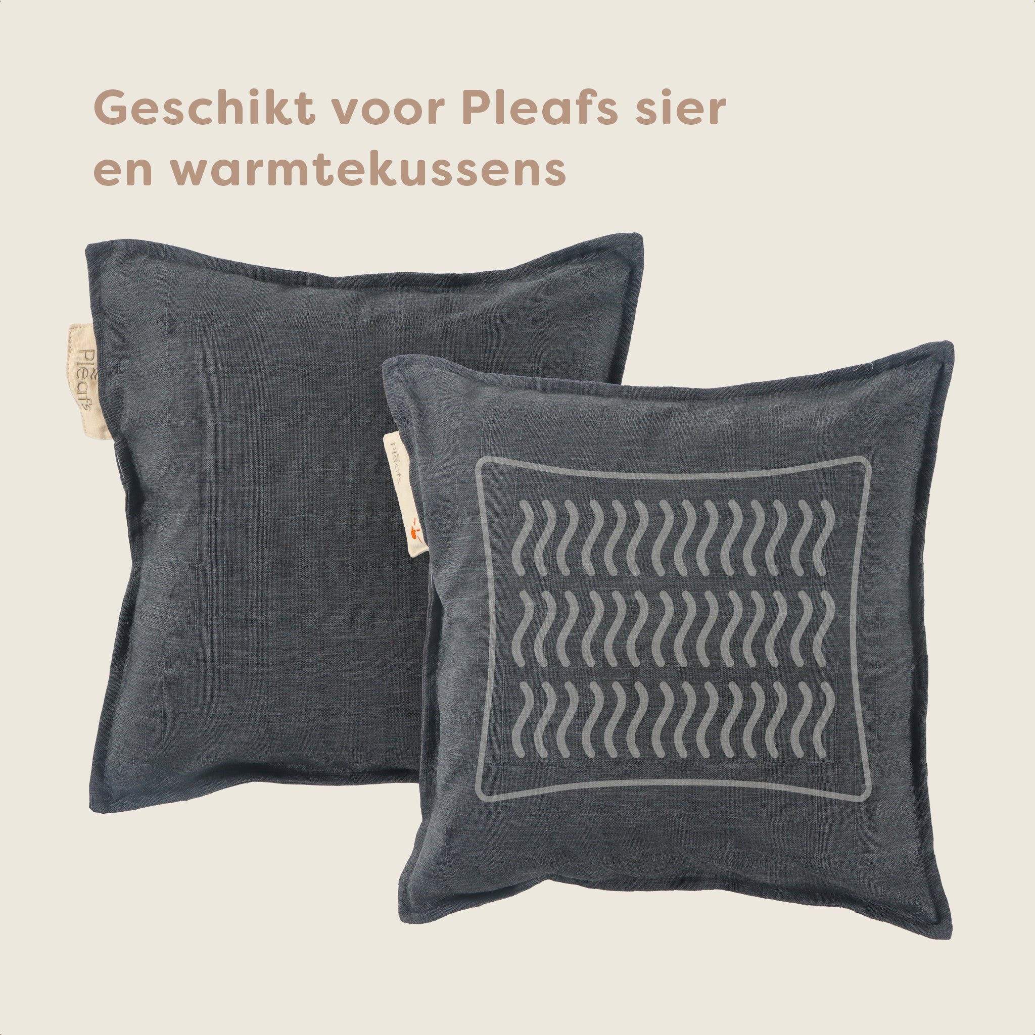 Pleafs® Hoes Outdoor 45x45cm Carbon