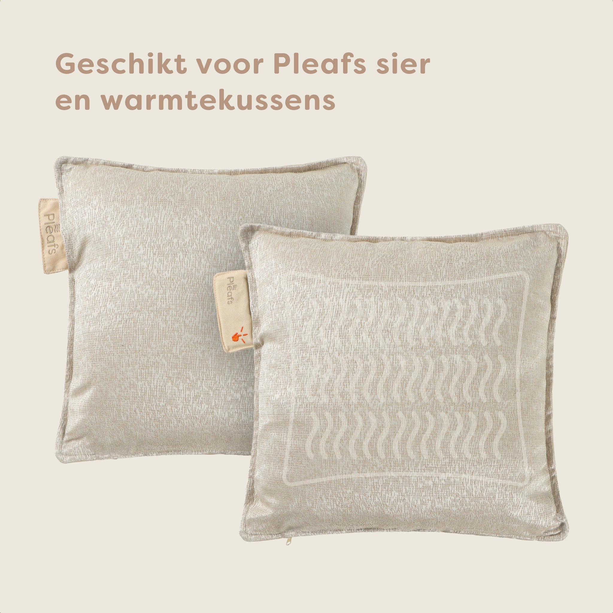 Pleafs® Hoes Boho 45x45cm Dark Vanilla