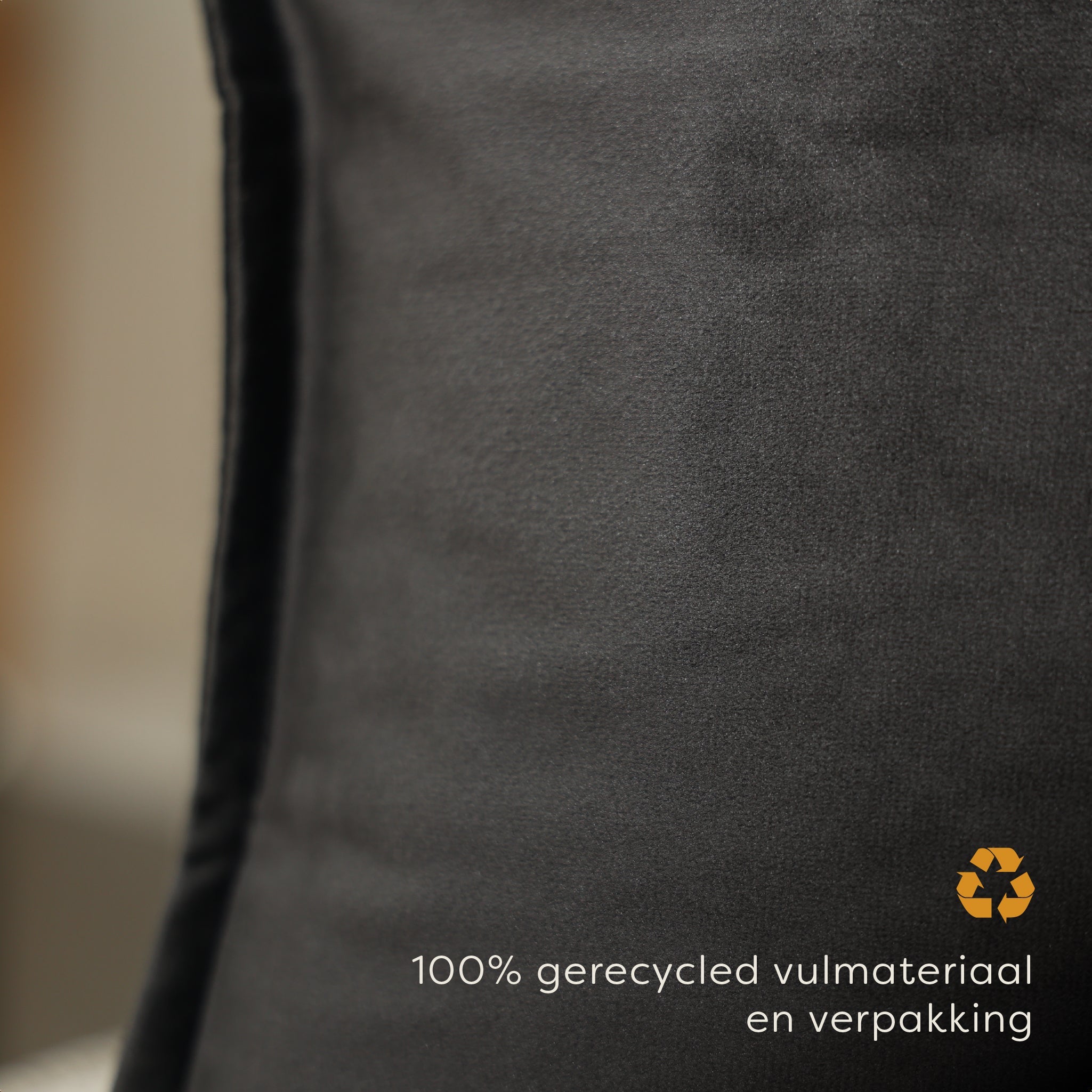 Pleafs® Sierkussen Plush 45x60cm Onyx