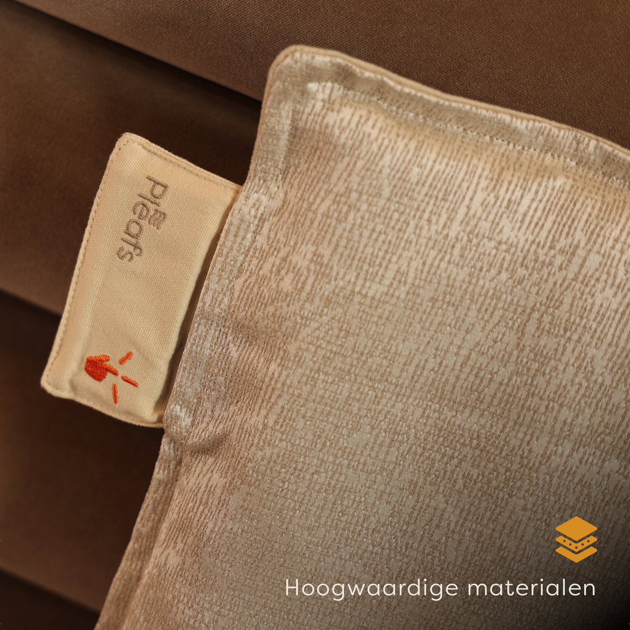 Pleafs® Hoes Boho 40x40cm Dark Vanilla