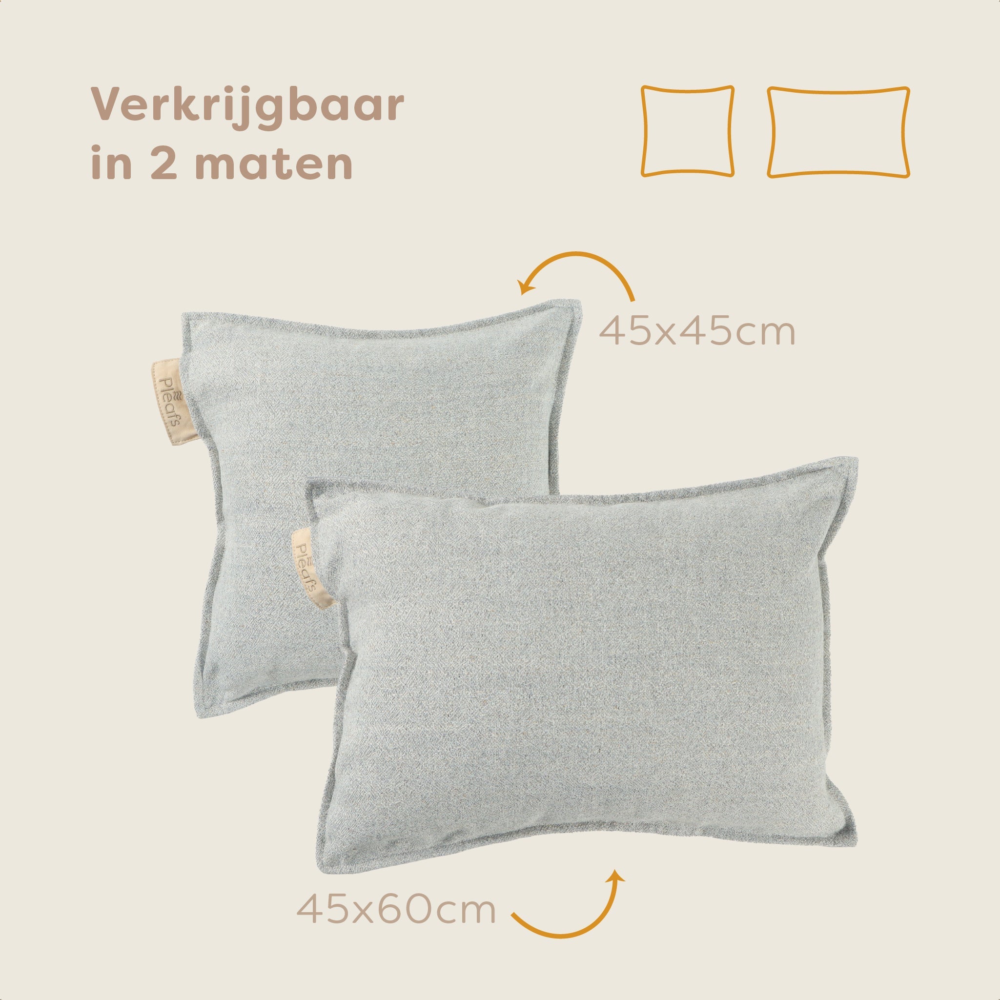 Pleafs® Sierkussen Nomad 45x45cm Close Knit
