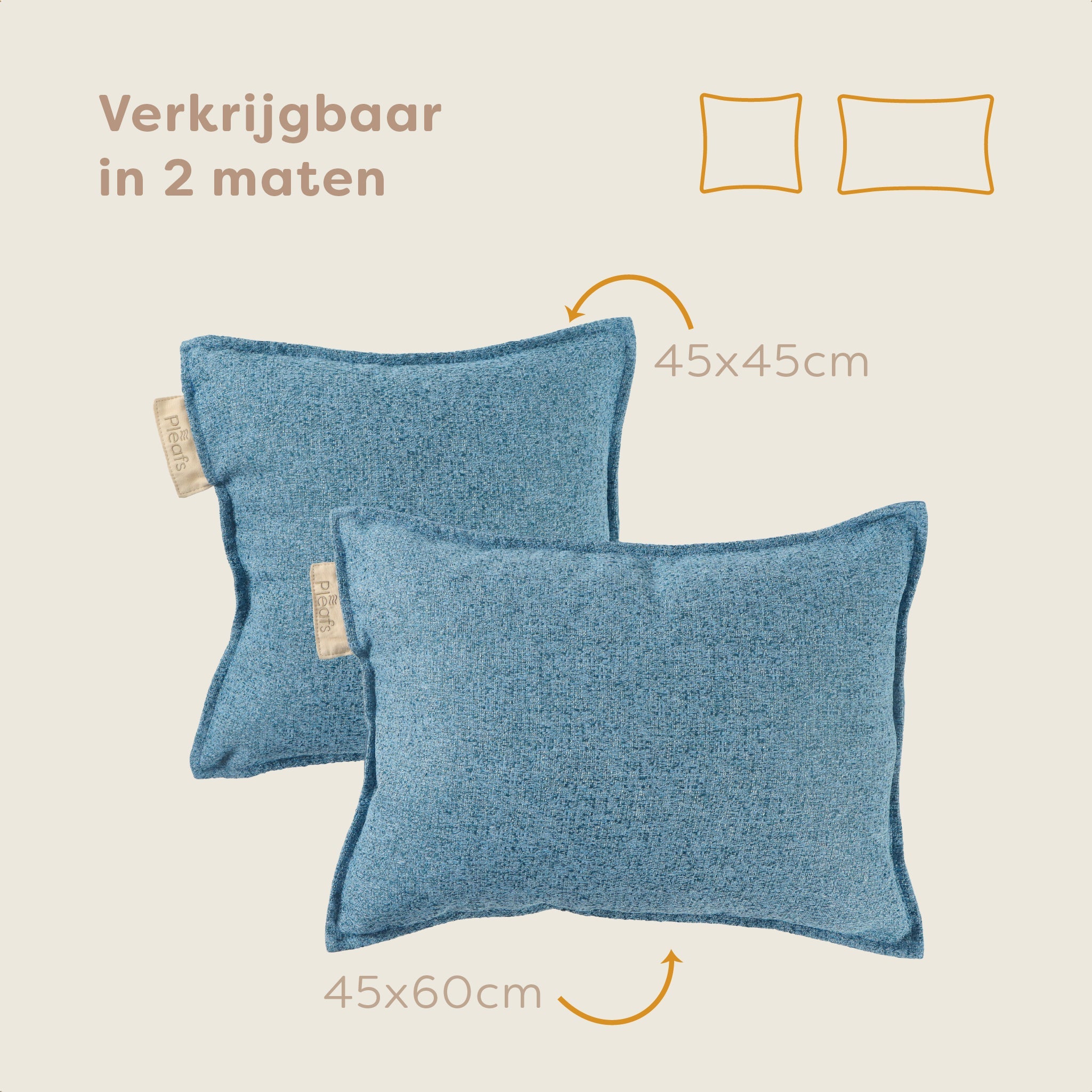 Pleafs® Sierkussen Nomad 45x60cm Shadow Blue