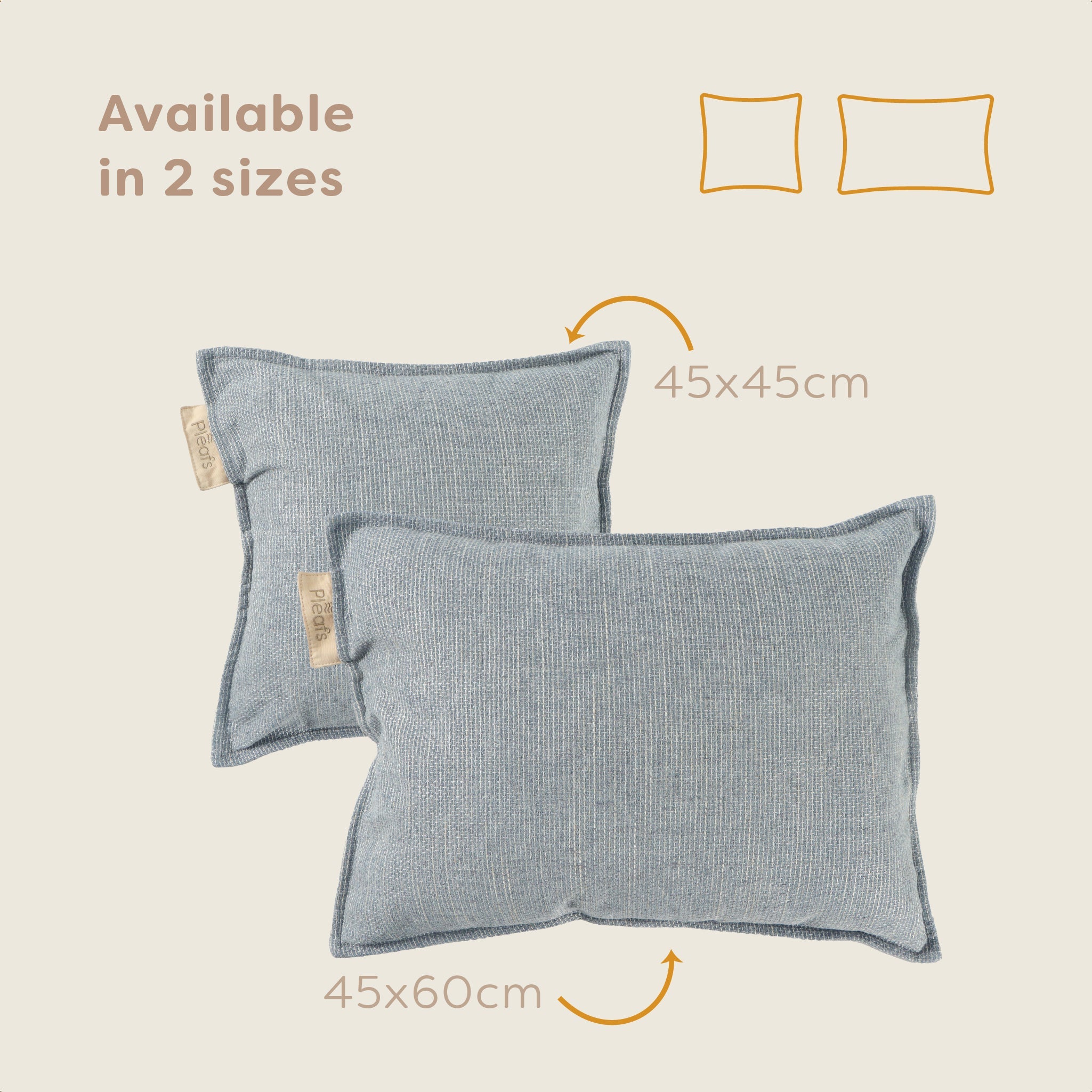 Pleafs® Sierkussen Nomad 45x60cm Silver Sand
