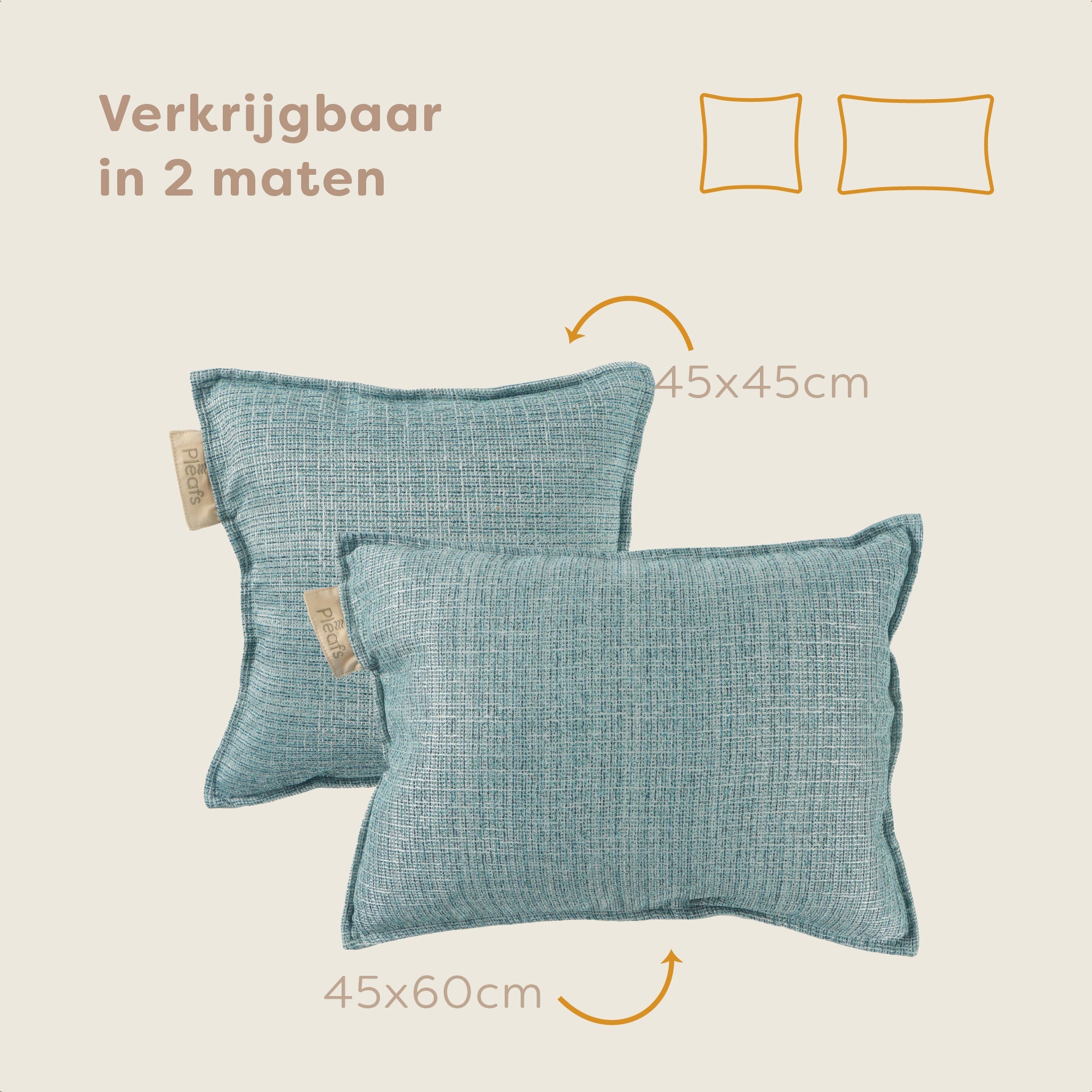 Pleafs® Sierkussen Nomad 45x45cm Sirocco