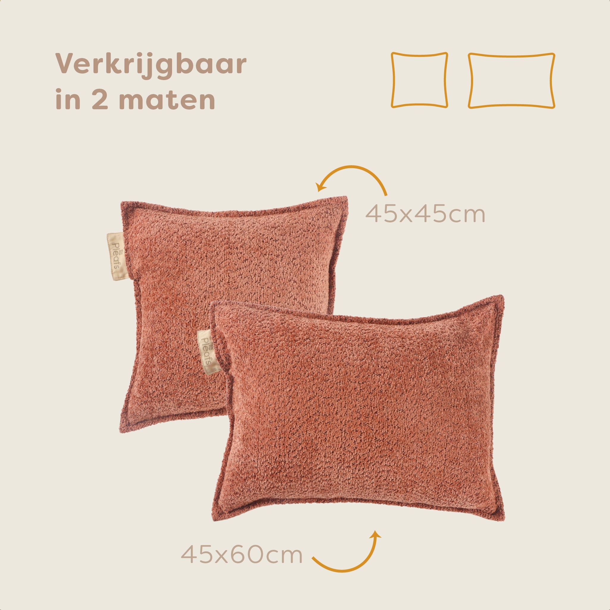 Pleafs® Sierkussen Boho 45x45cm Spicy Mix