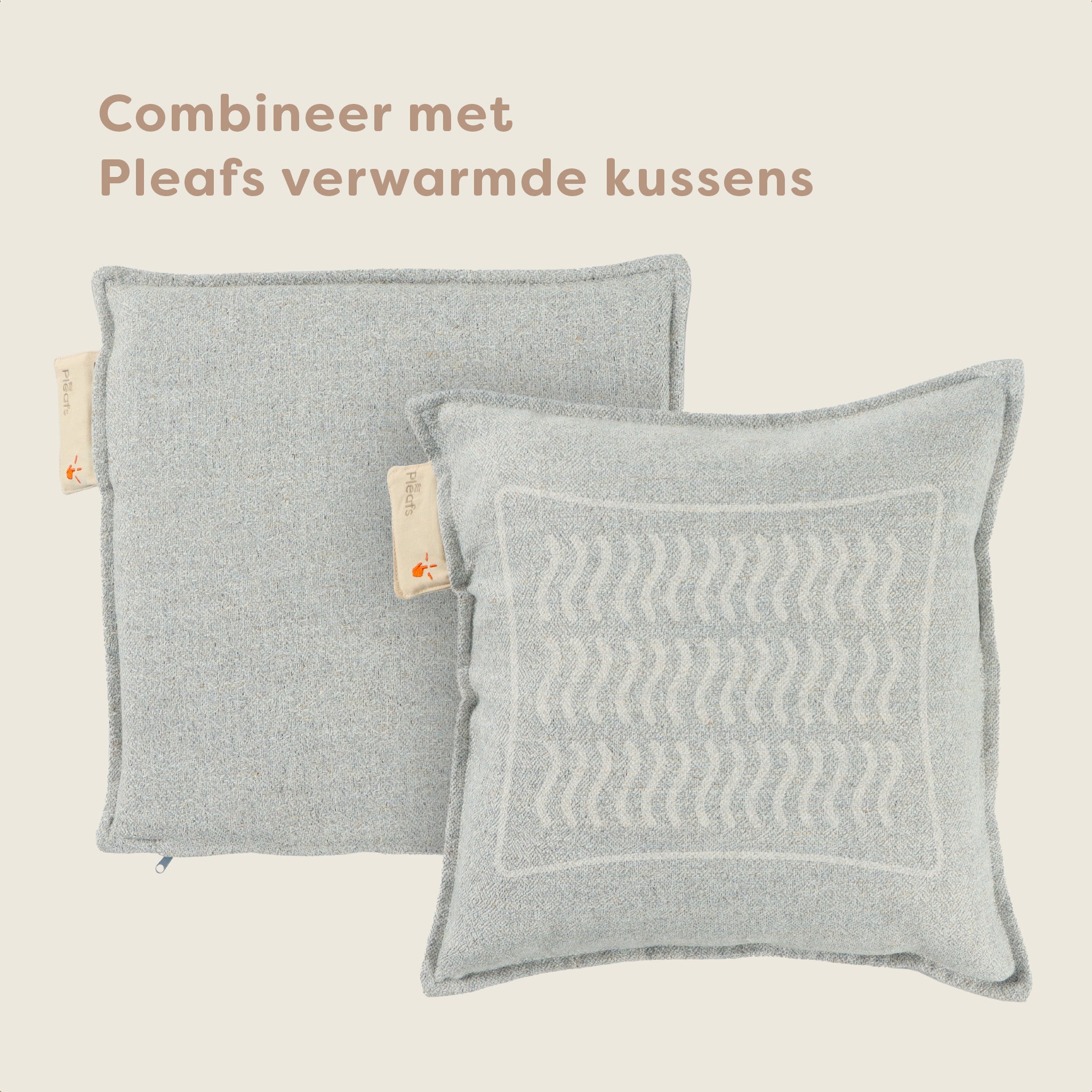 Pleafs® Warmtezitkussen Nomad 40x40cm Close Knit