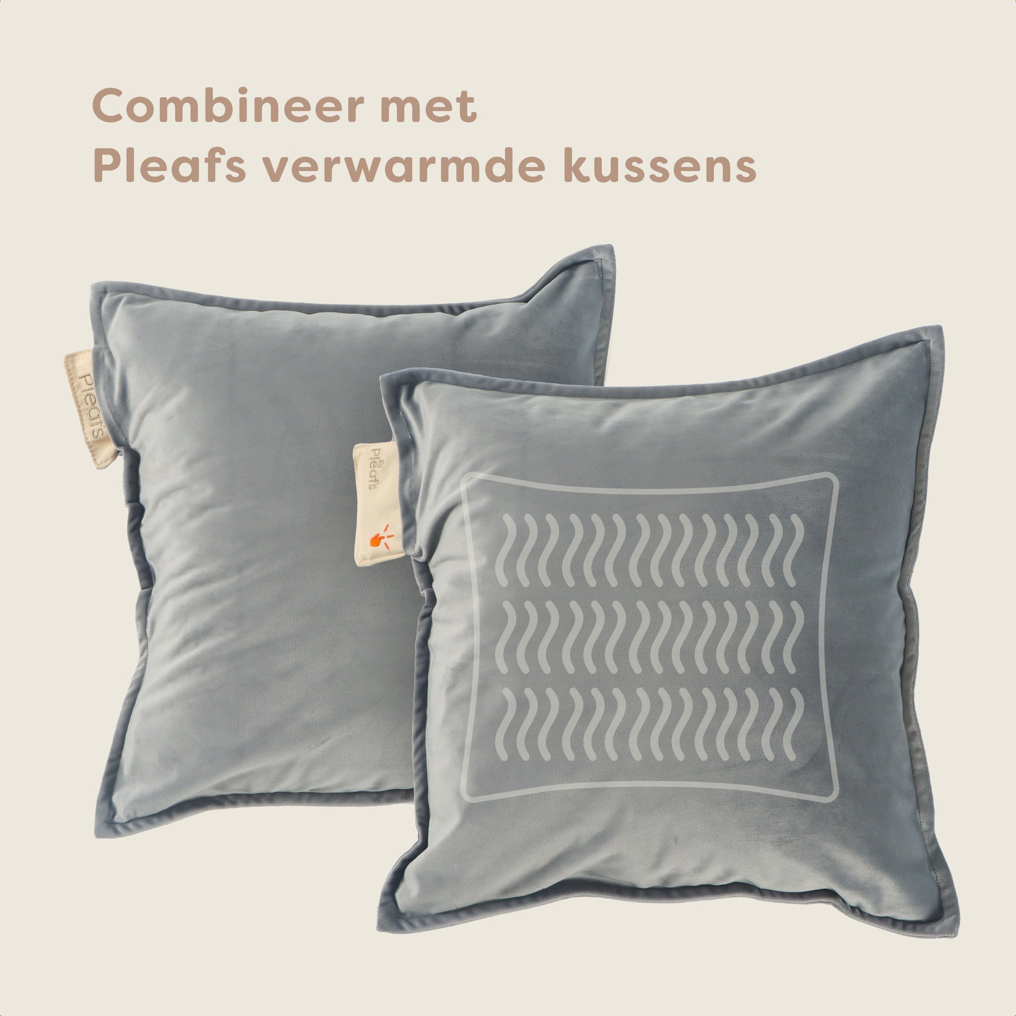 Pleafs® Sierkussen Plush 45x45cm Black Coral