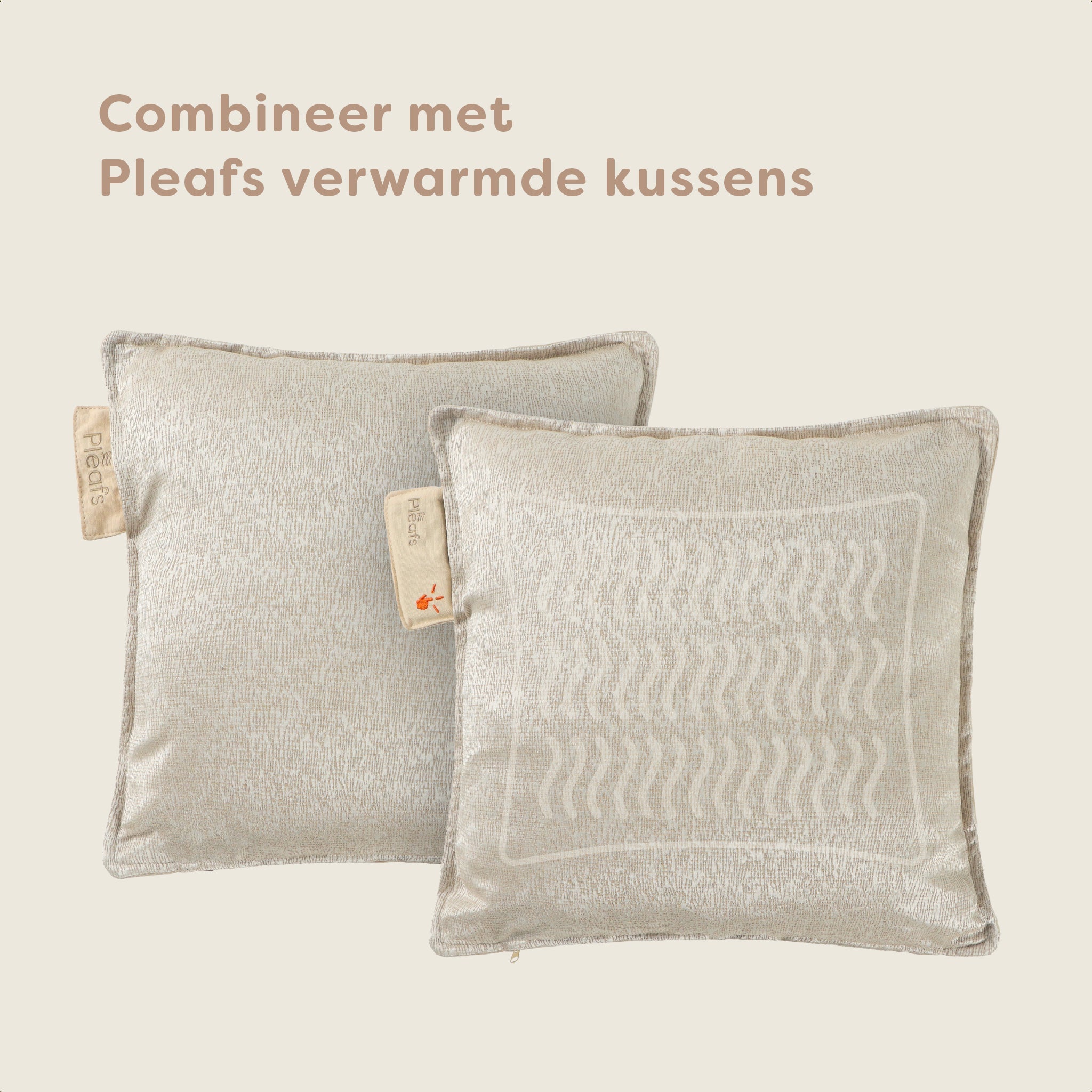 Pleafs® Sierkussen Boho 45x45cm Dark Vanilla
