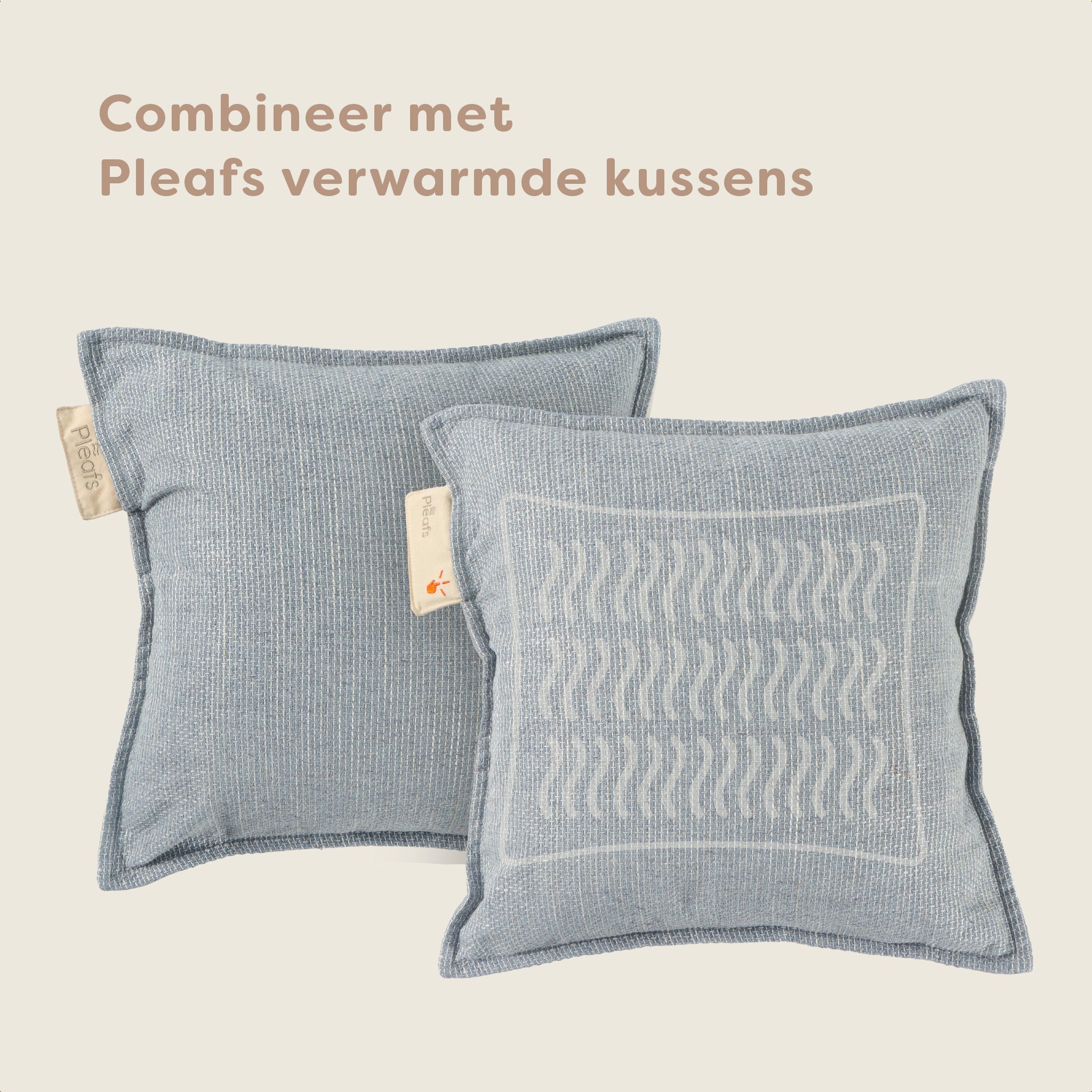 Pleafs® Sierkussen Nomad 45x45cm Silver Sand