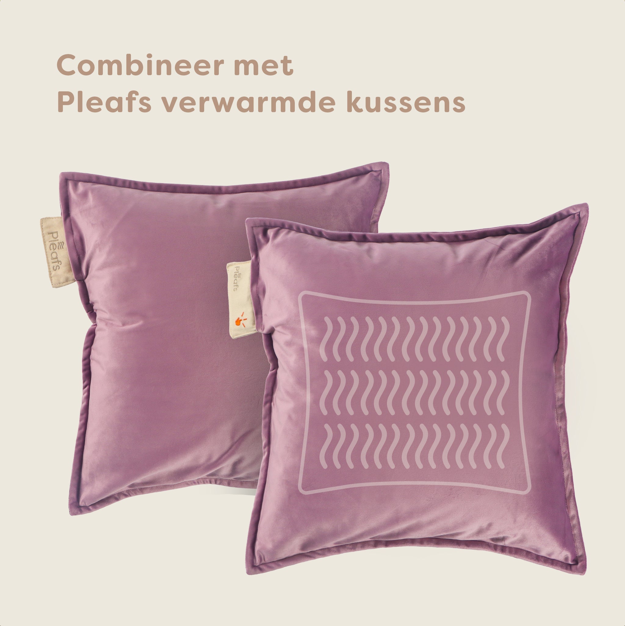 Pleafs® Sierkussen Plush 45x45cm Hothouse Orchid
