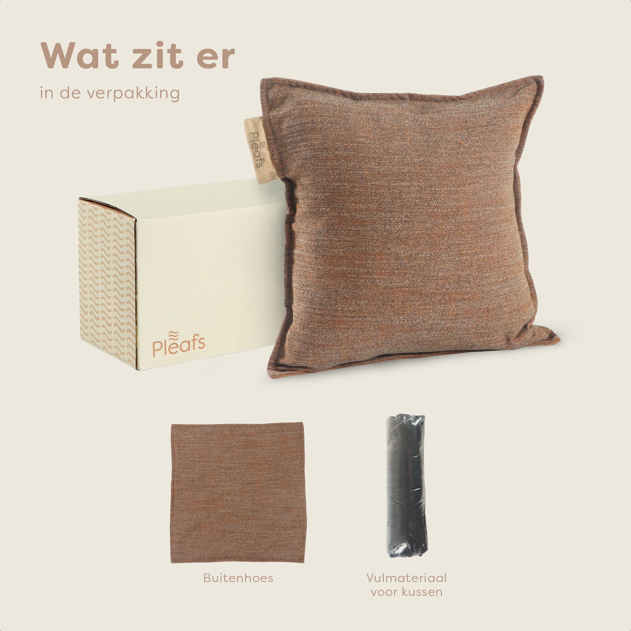 Pleafs® Sierkussen Boho 45x45cm Spiced Cider