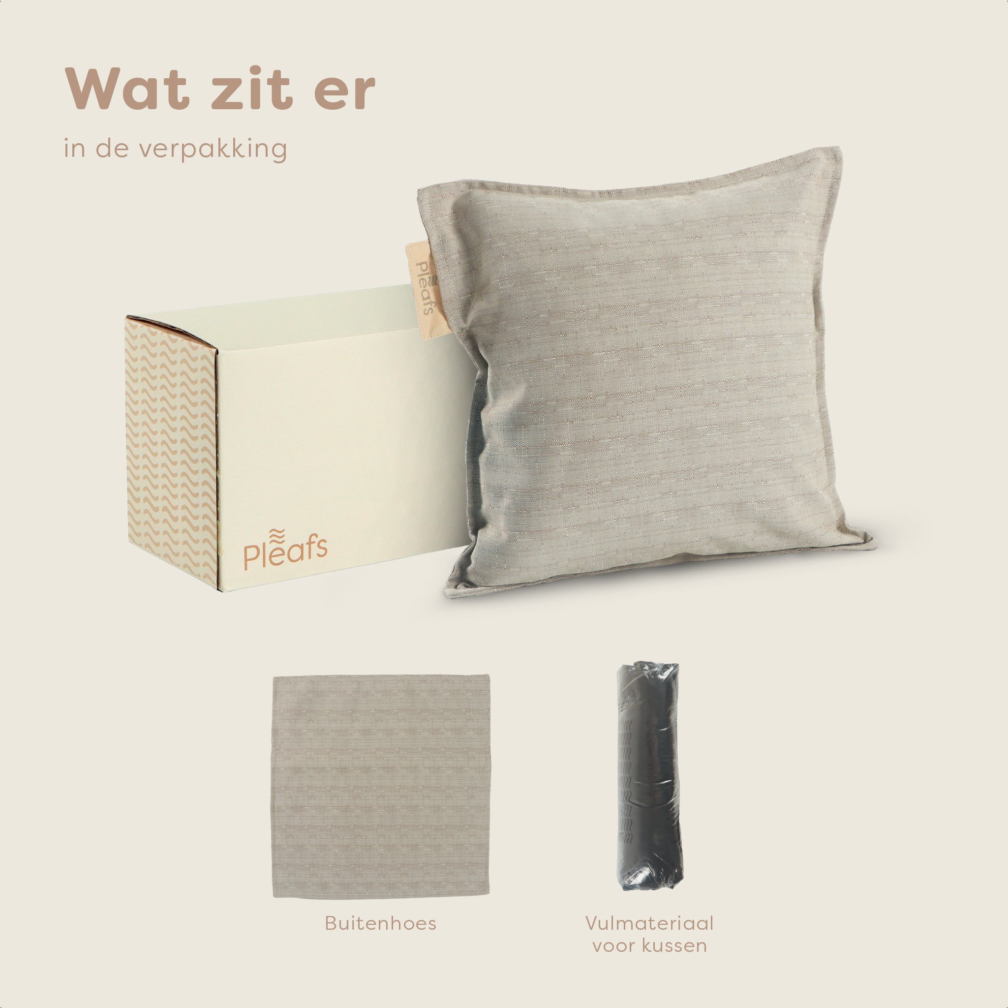 Pleafs® Sierkussen Outdoor 45x45cm Grullo