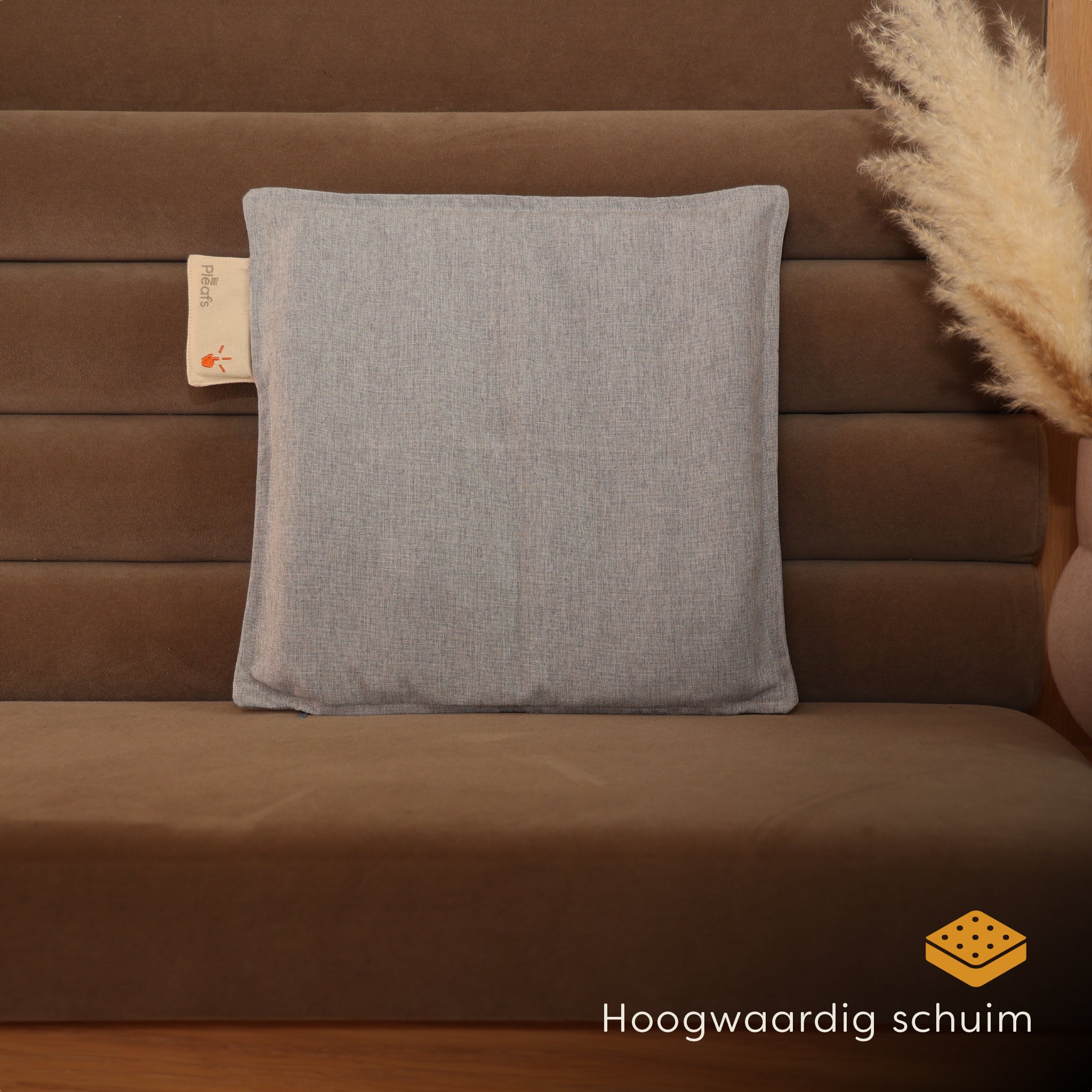 Pleafs® Warmtezitkussen Outdoor 40x40cm Spanich Grey