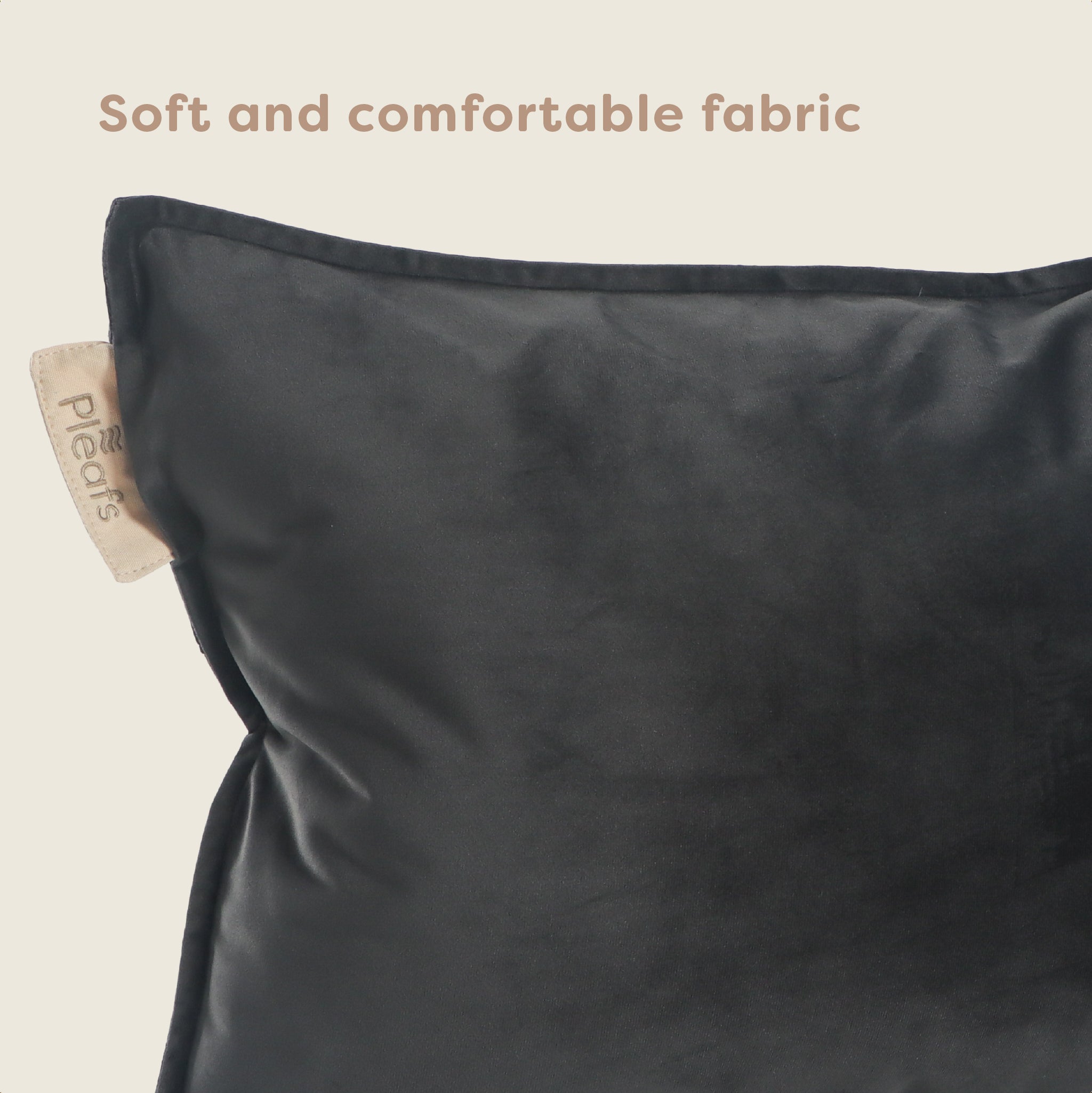 Pleafs® Sierkussen Plush 45x60cm Onyx
