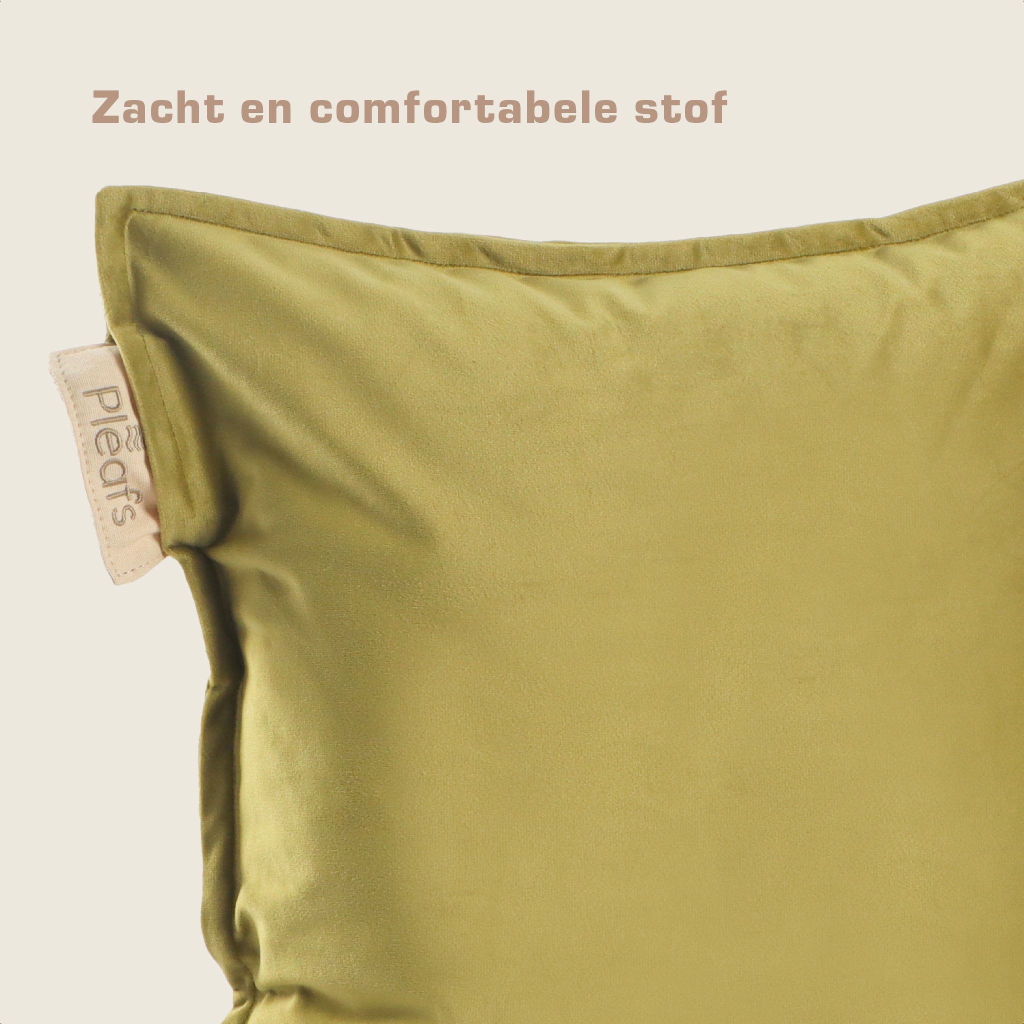 Pleafs® Sierkussen Plush 45x45cm Barley Corn