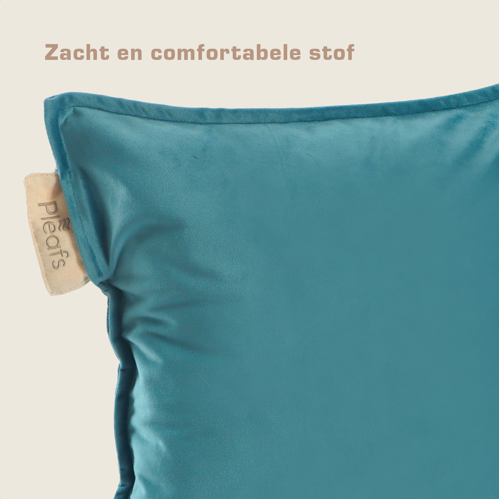 Pleafs® Sierkussen Plush 45x45cm Wedgewood