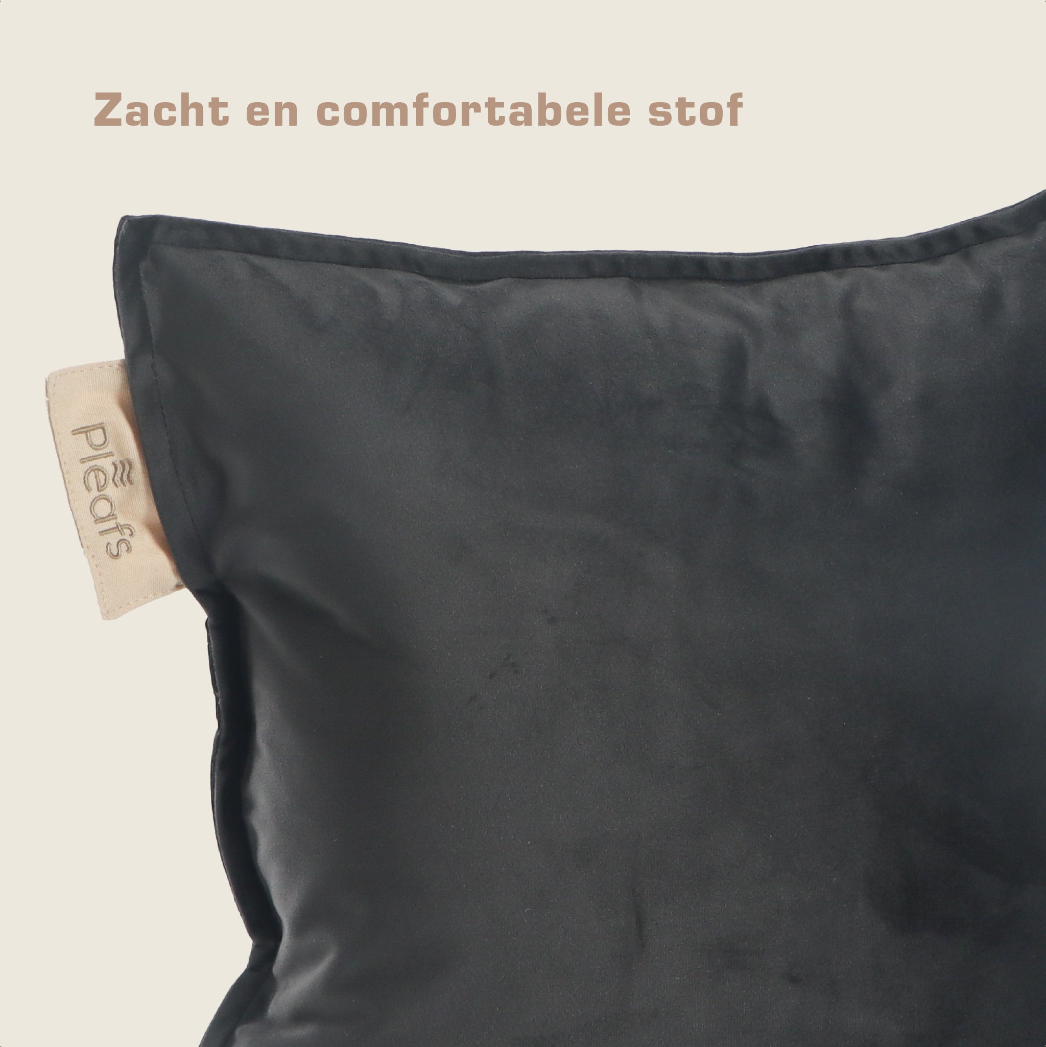 Pleafs® Sierkussen Plush 45x45cm Onyx