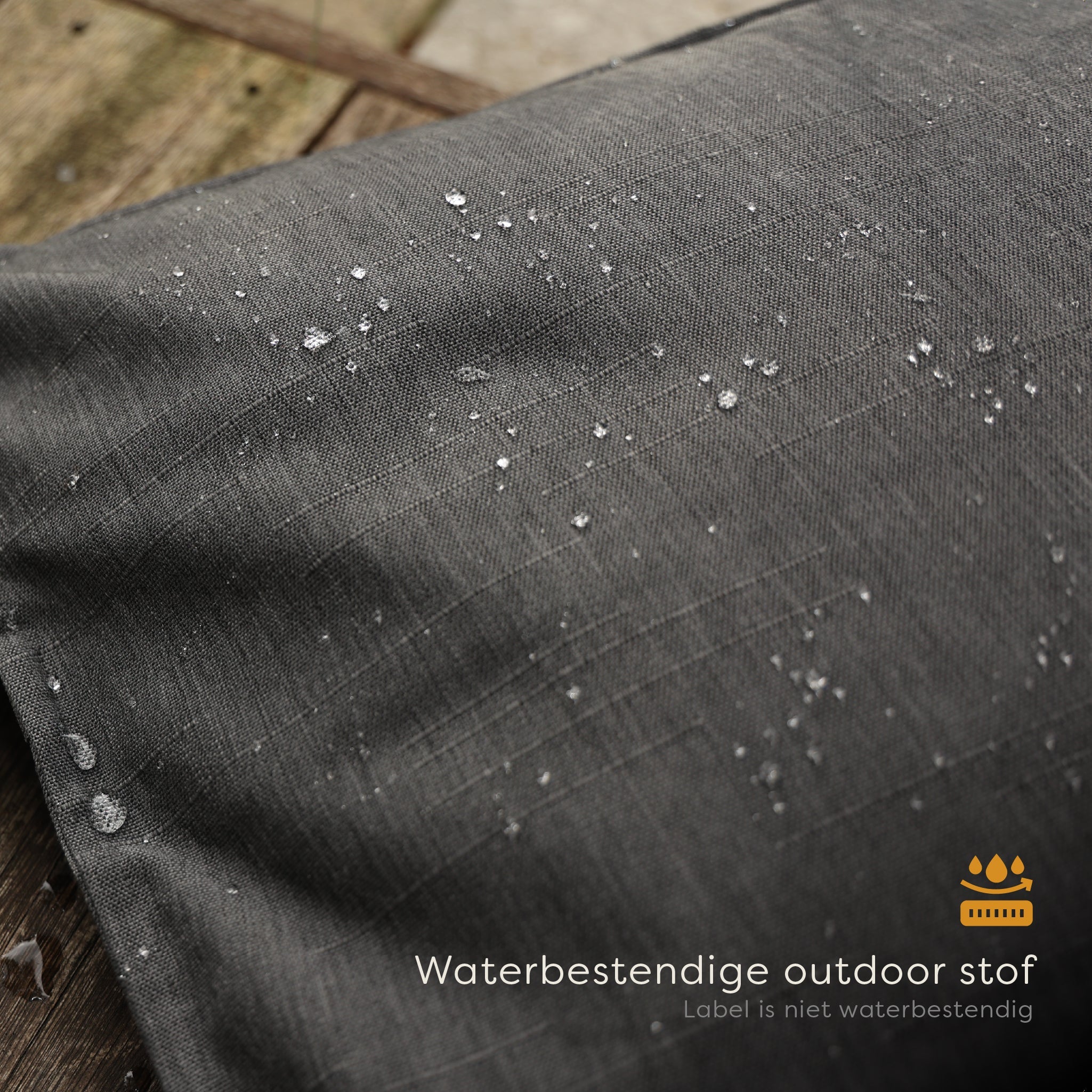 Pleafs® Sierkussen Outdoor 45x45cm Carbon