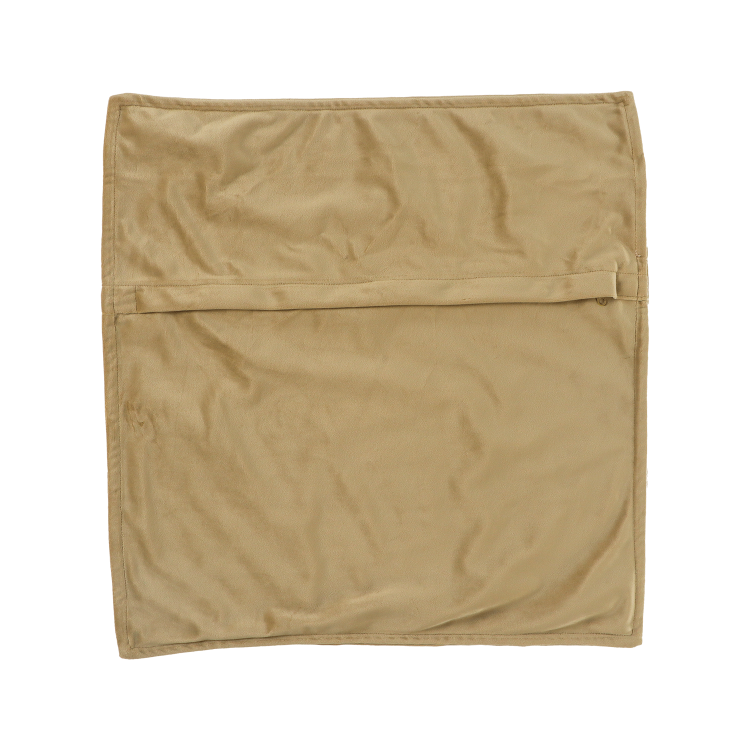 hoes plush binnen 45x45 crewel tan achterkant
