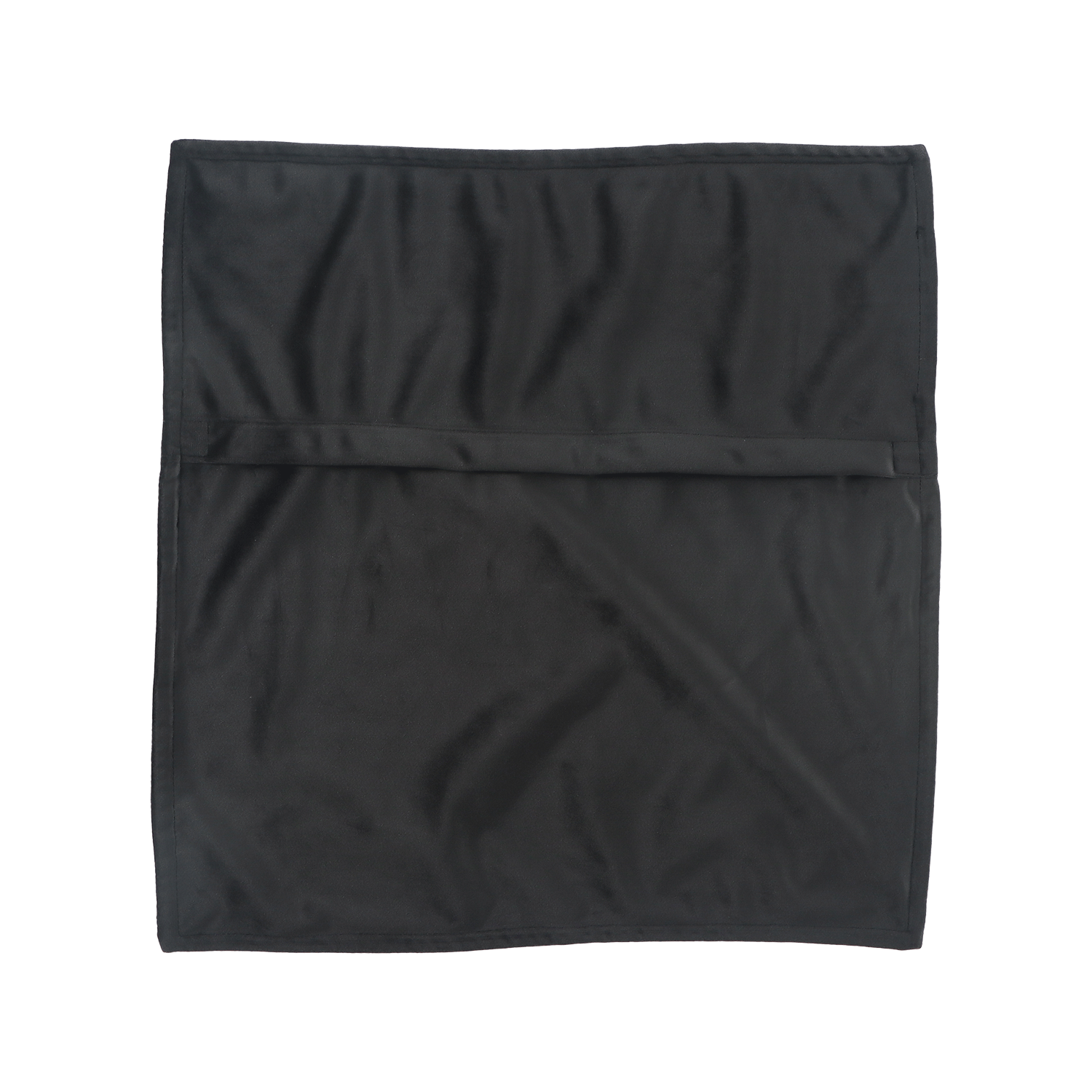 hoes plush binnen 45x45 onyx achterkant