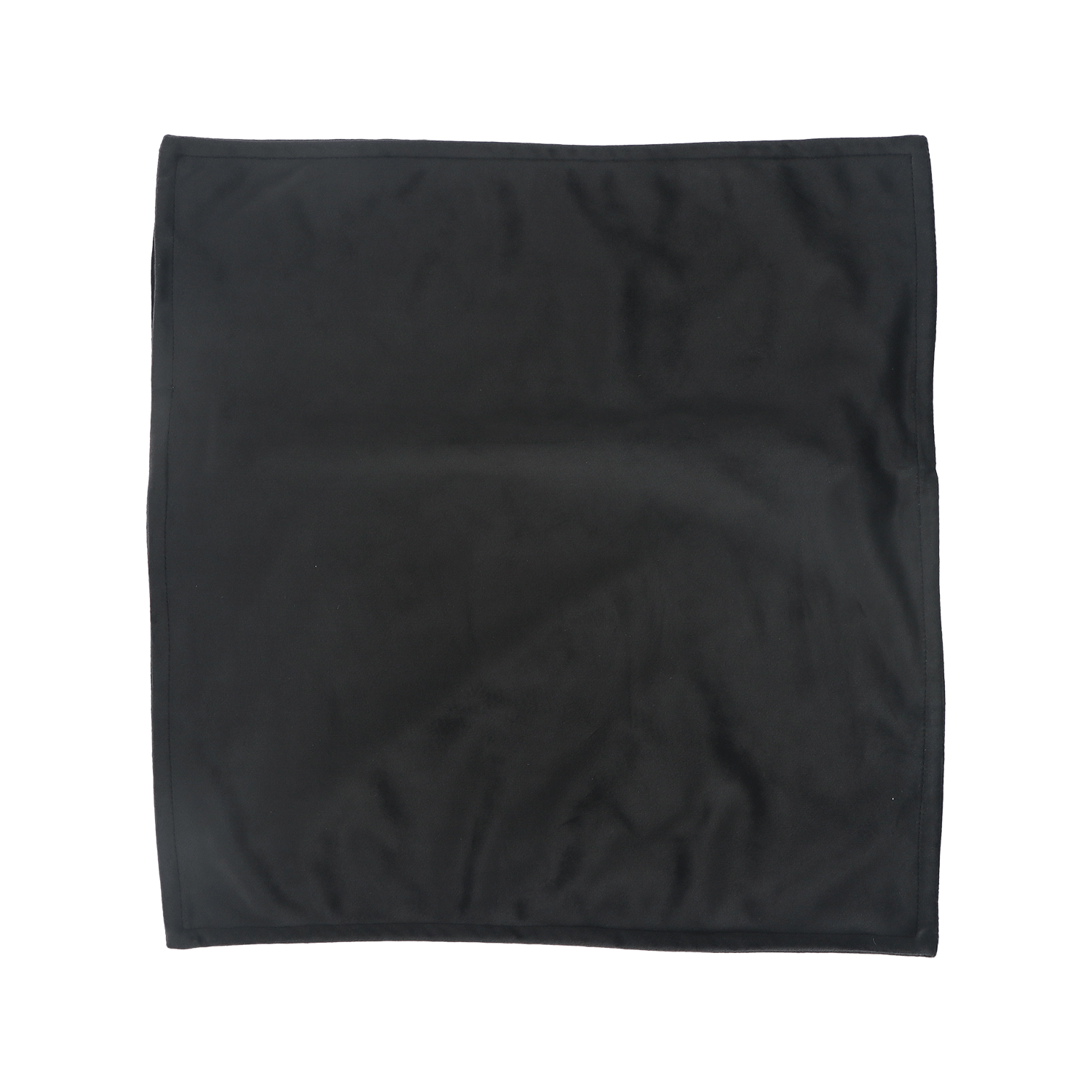 hoes plush binnen 45x45 onyx voorkant