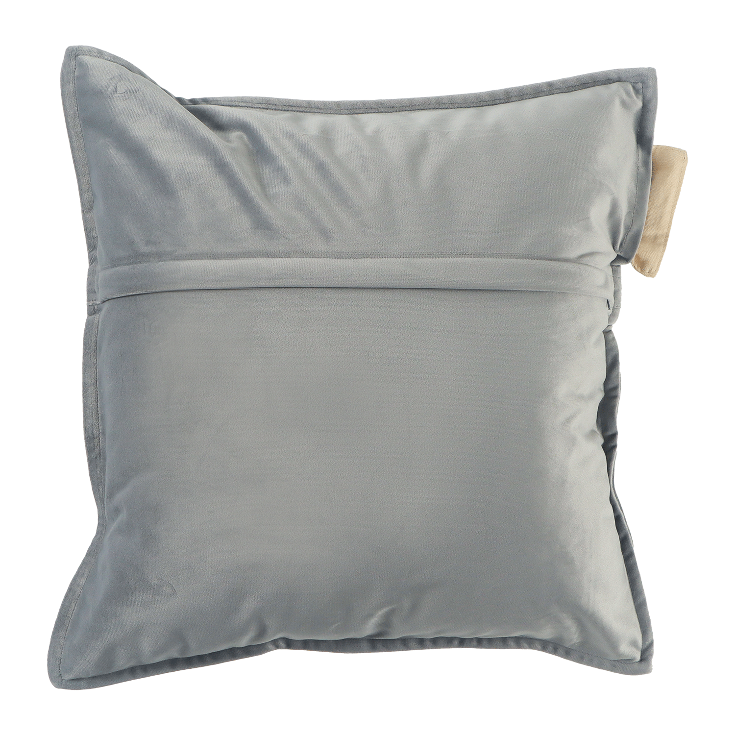 sierkussen plush binnen 45x45 black coral achterkant