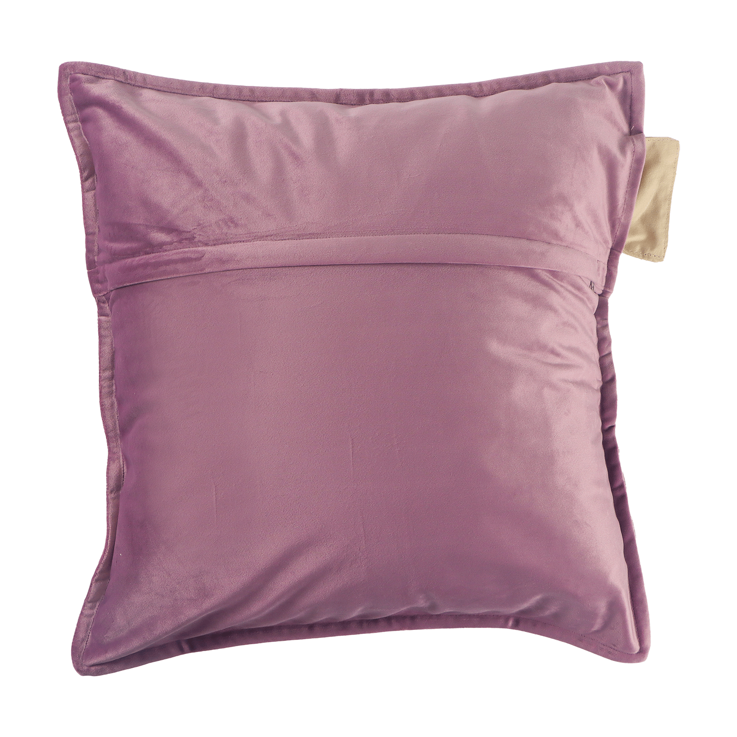 sierkussen plush binnen 45x45 hothouse orchid achterkant