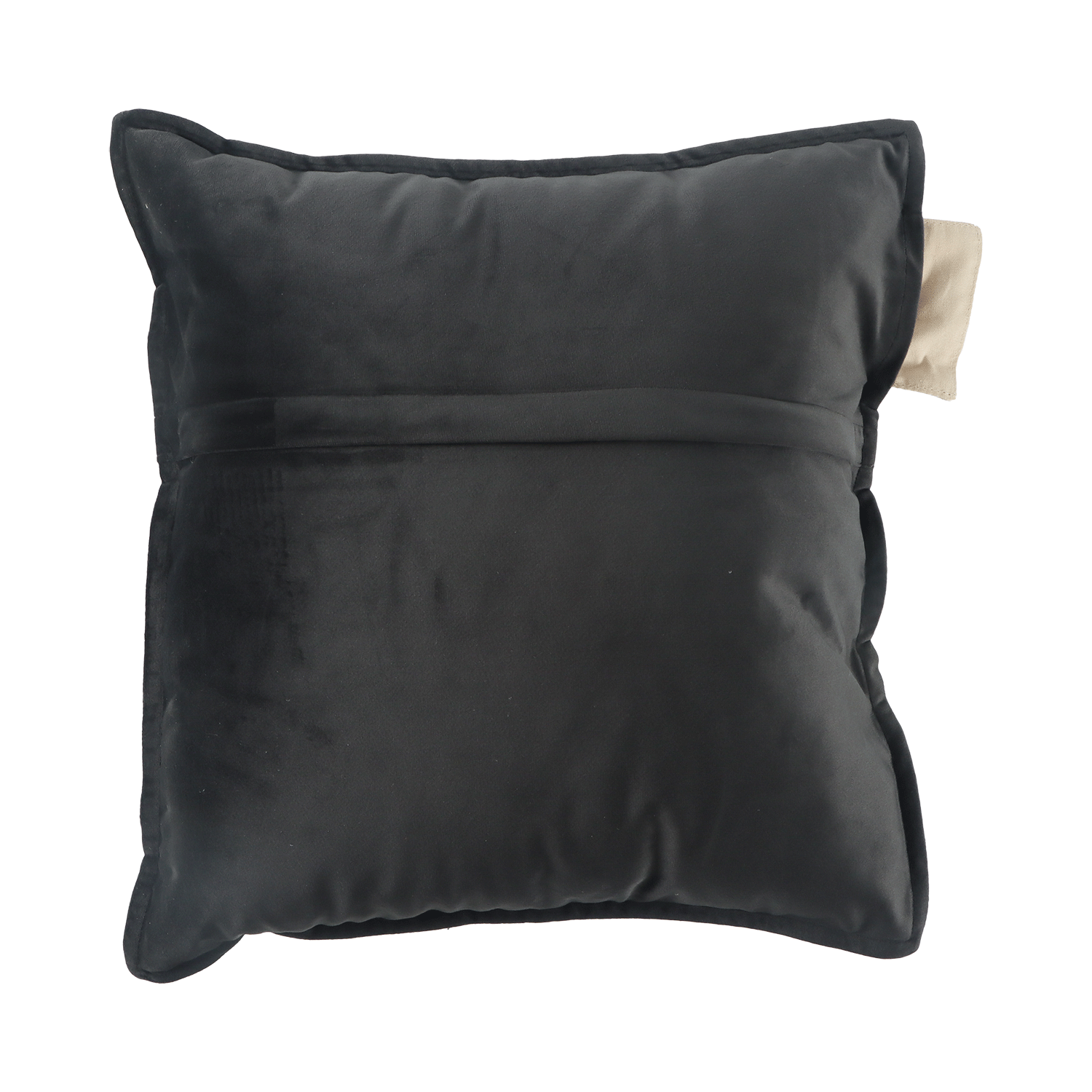 sierkussen plush binnen 45x45 onyx voorkant
