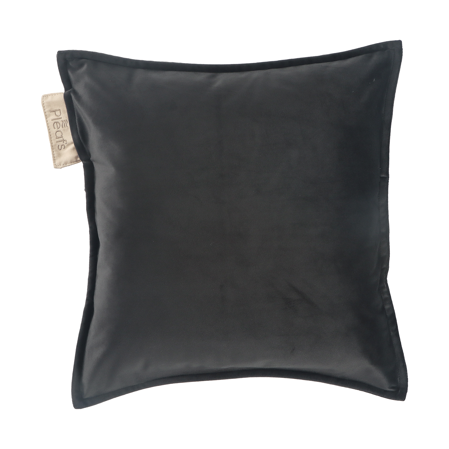 sierkussen plush binnen 45x45 onyx achterkant
