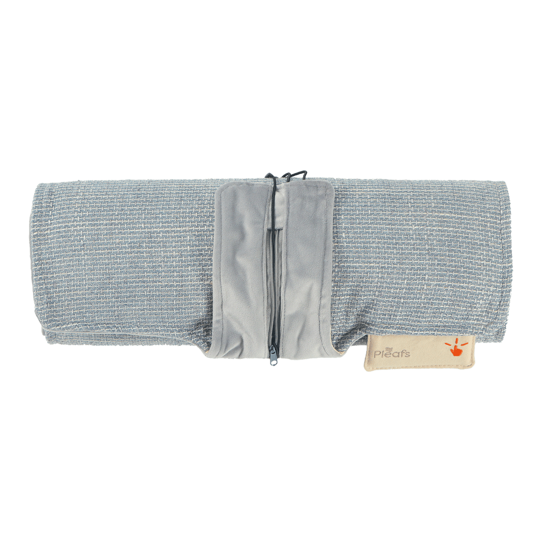 warmtedeken nomad draadloos electrisch oplaadbaar binnen 40x110 silver sand voorkant