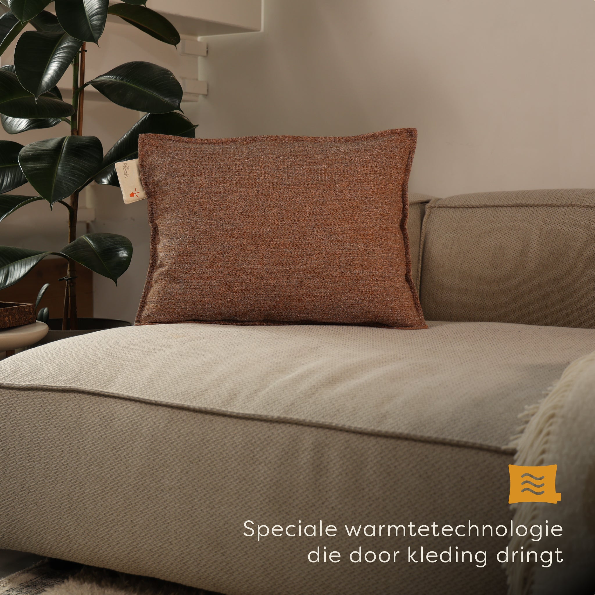 Pleafs® Warmtekussen Boho 45x60cm Spiced Cider