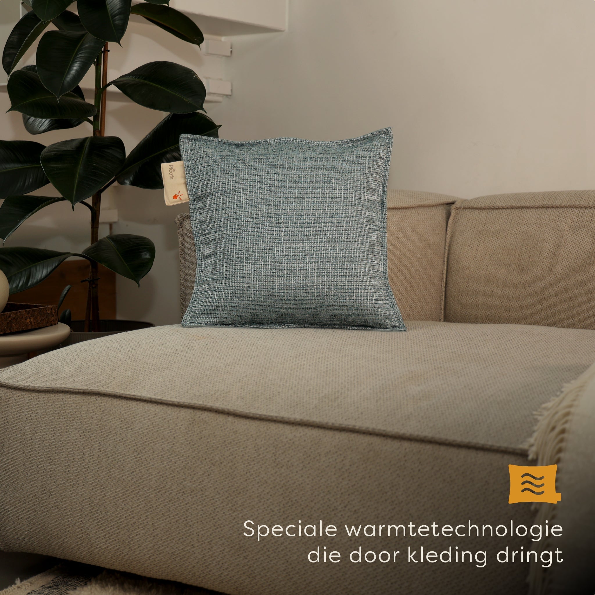 Pleafs® Warmtekussen Nomad 45x45cm Sirocco