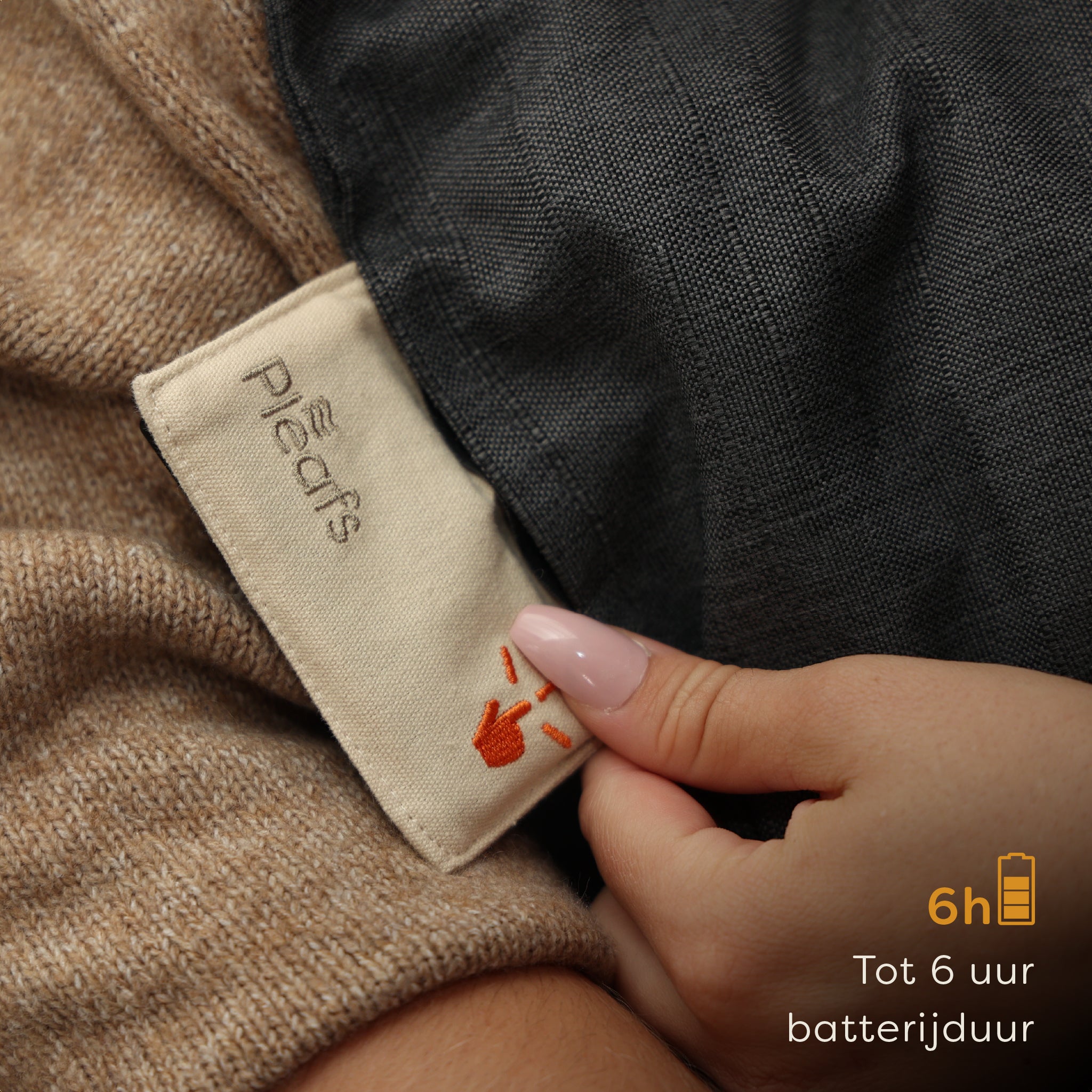 Pleafs® Warmtekussen Outdoor 45x45cm Carbon