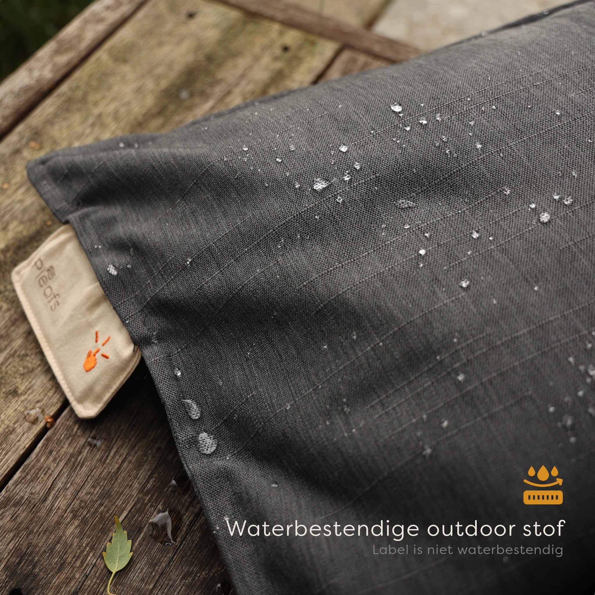 Pleafs® Warmtekussen Outdoor 45x45cm Carbon
