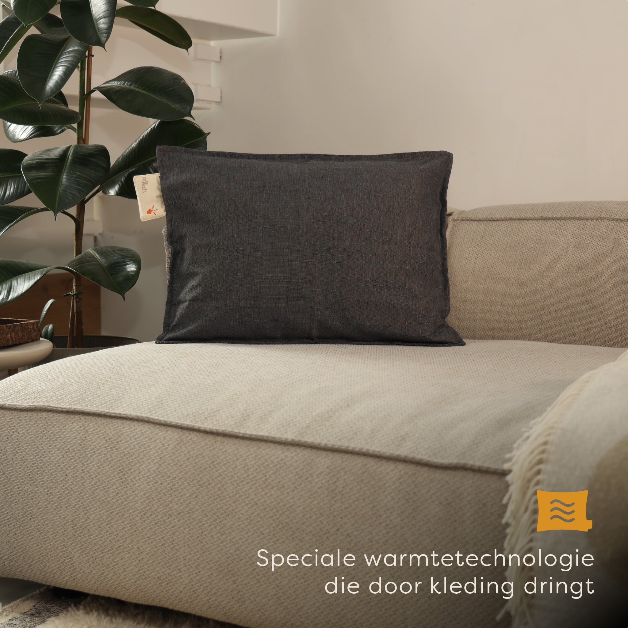 Pleafs® Warmtekussen Outdoor 45x60cm Carbon