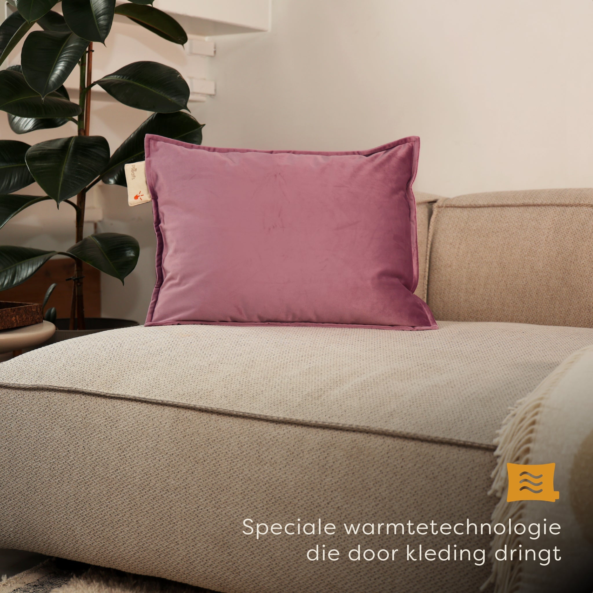 Pleafs® Warmtekussen Plush 45x60cm Hothouse Orchid