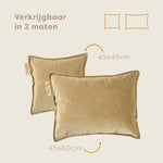 Pleafs® Sierkussen Plush 45x45cm Crewel Tan