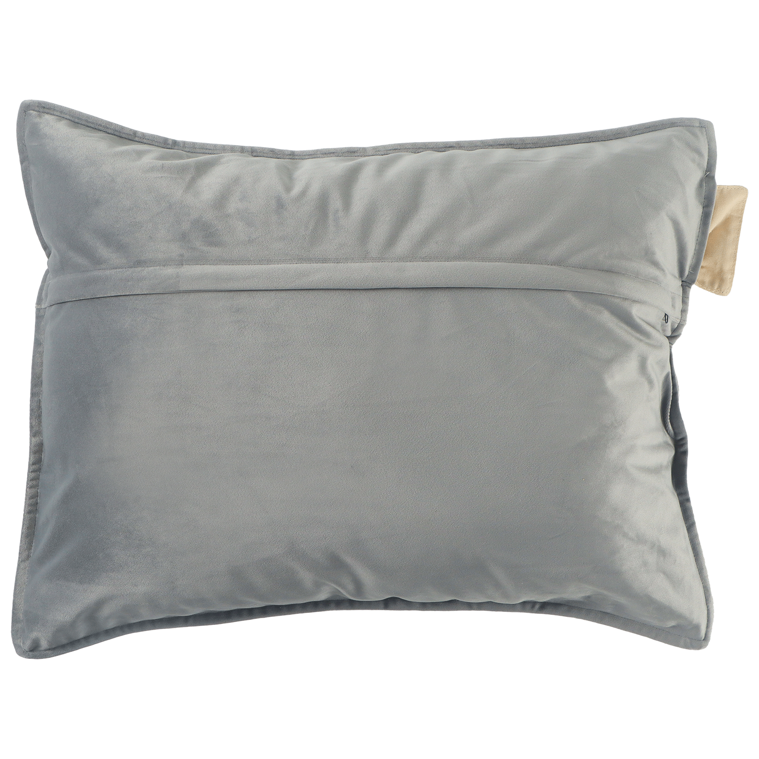 sierkussen plush binnen 45x60 black coral achterkant