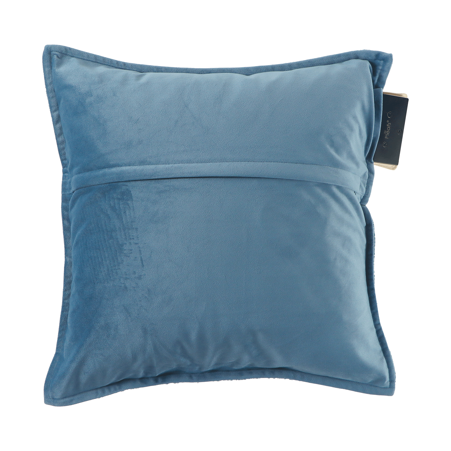 warmtekussen nomad draadloos electrisch oplaadbaar binnen 45x45 shadow blue achterkant