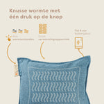 Pleafs® Warmtekussen Nomad 45x60cm Shadow Blue