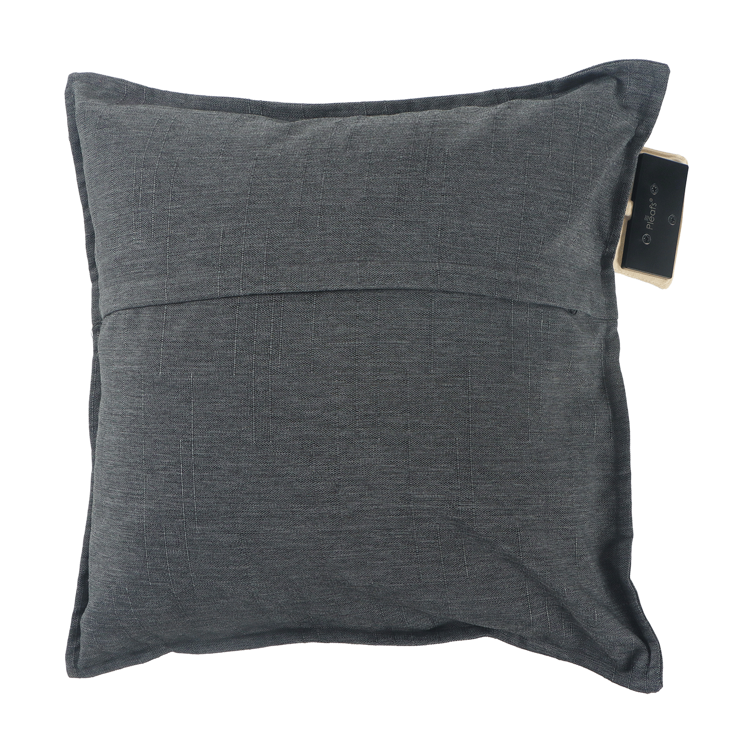 warmtekussen outdoor draadloos electrisch oplaadbaar buiten 45x45 carbon achterkant