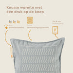 warmtekussen outdoor draadloos electrisch oplaadbaar buiten 45x45 spanich grey usp