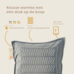 Pleafs® Warmtekussen Plush 45x45cm Black Coral