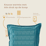 Pleafs® Warmtekussen Plush 45x45cm Wedgewood