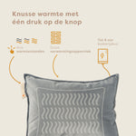 Pleafs® Warmtekussen Plush 45x60cm Black Coral